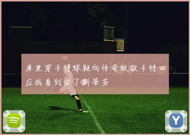 库里穿卡特球鞋向传奇致敬卡特回应我看到你了斯蒂芬